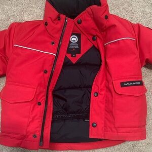 Canada Goose Kids Red Puffer Jacket